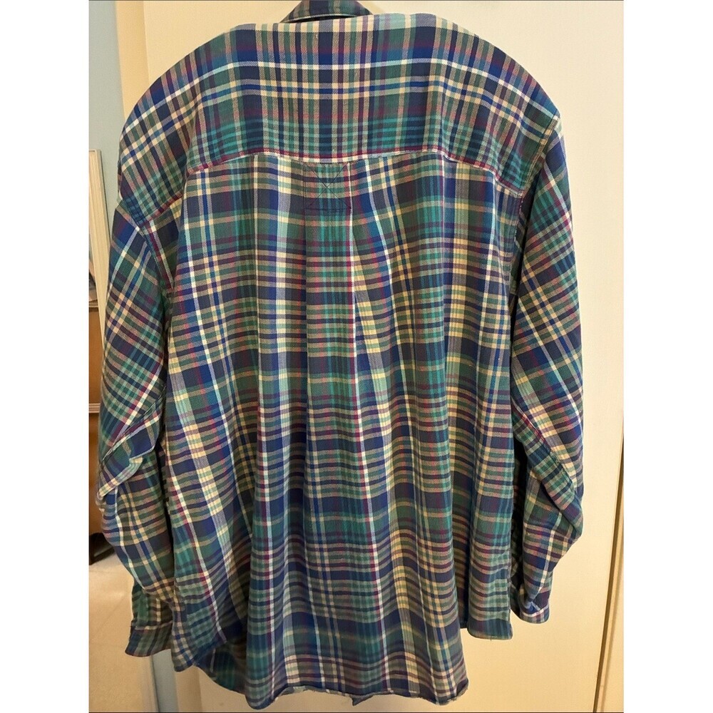 Alexander Julian Blue, Green and Purple Plaid Button-Down Shirt - Picture 2 of 3